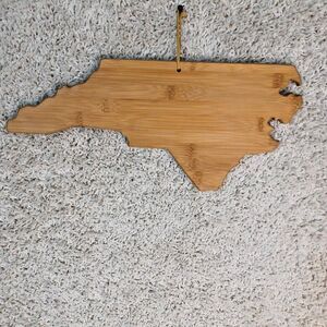 Totally Bamboo North Carolina State Shaped Bamboo Serving and Cutting Board